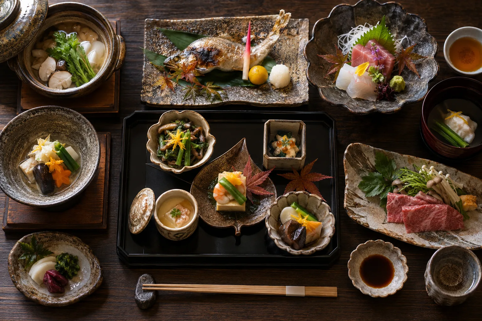 季節の会席膳