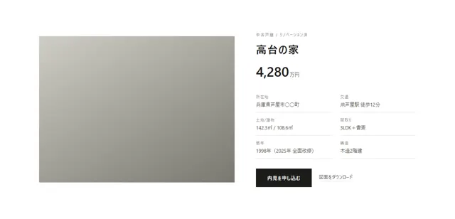 業種｜建築・不動産のパーツ「建築｜物件情報（不動産）」