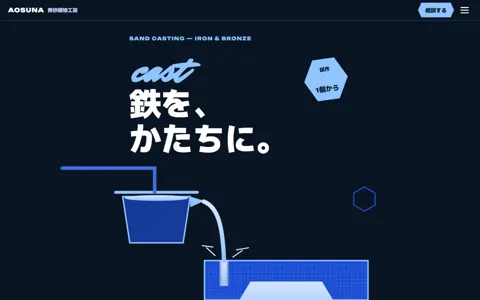 鋳物工房（カッコイイ系）の見本