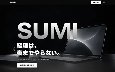 クラウド会計サービス（カッコイイ系）の見本
