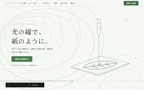 レーザー加工（綺麗系）の見本