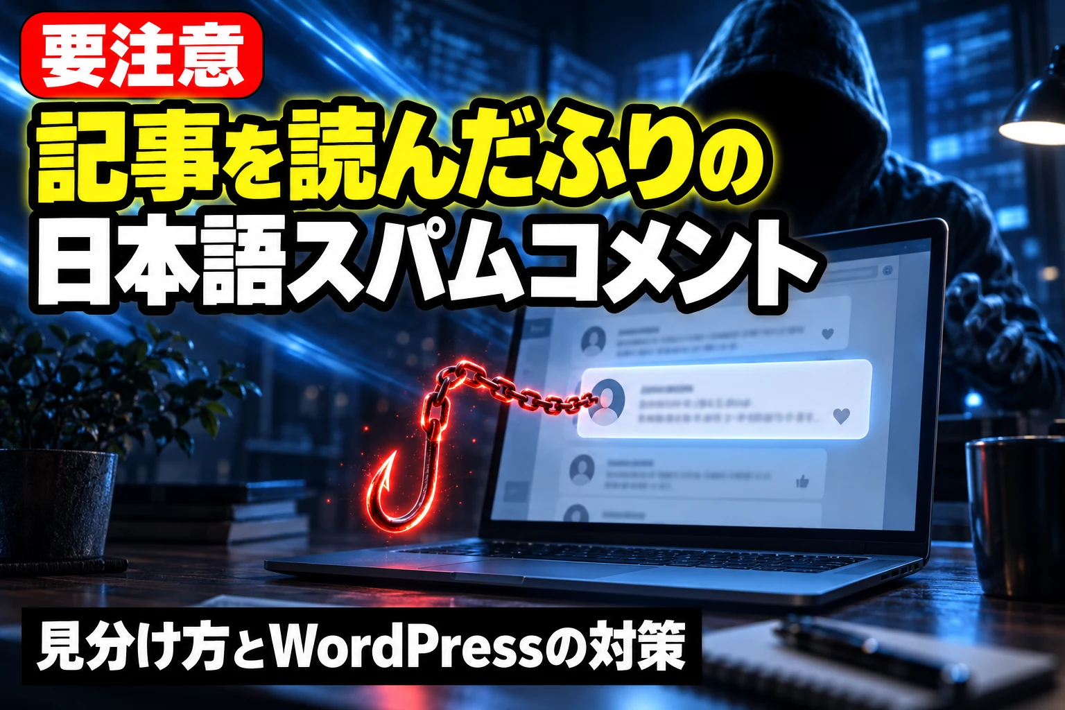 要注意 記事を読んだふりの日本語スパムコメント 見分け方とWordPressの対策
